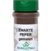 Zwarte peper gemalen