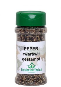 Peper zwart/wit