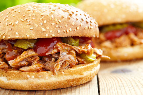 pulled-pork broodje